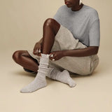 UGG Tyla Slouchy Crew II Sock In Grey Heather