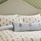 Sanderson 'Spring Meadow' Cotton Cushion In Light Blue