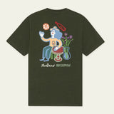 Les Deux Rural T-Shirt In Rosin Green