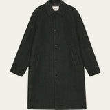 Les Deux Solid Wool Coat In Rosin Green