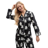 Cyberjammies Polar Bear Print Pyjama Top In Black
