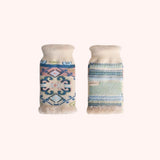 Powder Scandi Wrist Warmers In Cream Mix