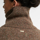 Barbour Lavensdale Quarter-Zip Jumper In Deep Camel