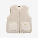 Barbour Bainford Teddy Liner In Ecru