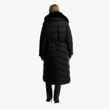 Barbour International Cyrus Longline Puffer Jacket In Black
