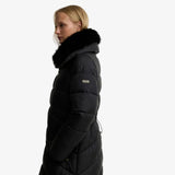 Barbour International Cyrus Longline Puffer Jacket In Black