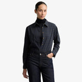Barbour Ravenshill Boxy Shirt In Shadow Classic Tartan