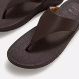 FitFlop LULU Leather Toe-Post Sandals In Brown