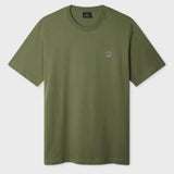 Paul Smith Organic Cotton Zebra Logo T-Shirt In Khaki