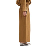Mei Meij Pantaloni Dritti Lunghezza Cropped In Oak