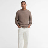 Barbour Hermoine Crew Neck Jumper In Stone