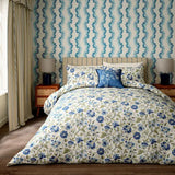 Sanderson Options Jamilia Double Duvet Cover Set In Blue