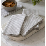 Gallery Direct Woven Striped Napkin 4 pk In Grey