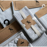 Gallery Direct Woven Striped Napkin 4 pk In Grey