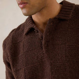 Percival Shugart Knit Jumper In Brown