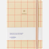A-Journal Notebook In Checkered Red