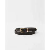Pieces PCMyra Slim Gold Buckle Belt In Black