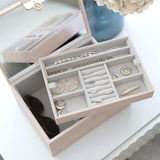 Stackers Luxury Classic Jewellery Box In Blush/Gold