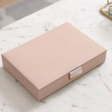 Stackers Classic Jewellery Box With Lid In Blush/Rose Gold