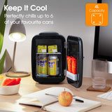 Abode Mini Fridge In Black, 4L