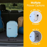 Abode Mini Fridge In Blue, 4L