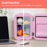Abode Mini Fridge In Pink, 4L