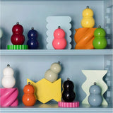 Addison Ross Chubbie Salt & Pepper Mill In Chambray