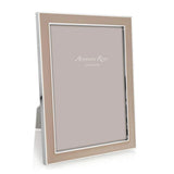 Addison Ross Enamel & Silver Frame In Cappuccino, 4x6