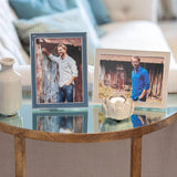 Addison Ross Enamel & Silver Frame In Denim, 8x10
