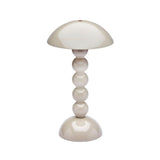 Addison Ross Lacquer Rechargeable Bobbin LED Lamp In Cappuccino
