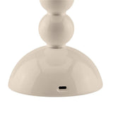 Addison Ross Lacquer Rechargeable Bobbin LED Lamp In Cappuccino