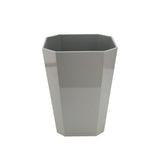 Addison Ross Octagonal Lacquer Bin In Chiffon Grey