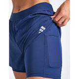 adidas ADI365 Running Essentials 2in1 Shorts In Tech Indigo