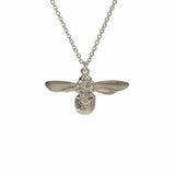 Alex Monroe Baby Bee Necklace in Silver