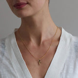 Alex Monroe Flying Swallow Necklace in Gold