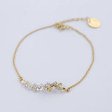 Alex Monroe In-Line Garden Gathering Bracelet with Itsy Bitsy Bee
