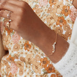 Alex Monroe In-Line Garden Gathering Bracelet with Itsy Bitsy Bee