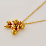 Alex Monroe Know Your Onions Cluster Necklace in Gold