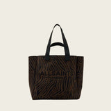 AllSaints AllSaints Izzy Zebra Tote Bag In Black/Brown