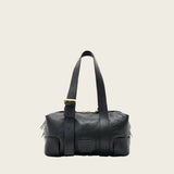 AllSaints Ares Grain Leather Shoulder Bag In Black