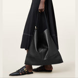 AllSaints Asha Leather Shoulder Bag in Black