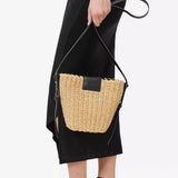 AllSaints Ebro Woven Cross-Body Bag In Natural