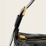 AllSaints Jean Rey Leather Shoulder Bag in Black