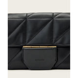 AllSaints Jupiter Small Quilt Crossbody Bag In Black
