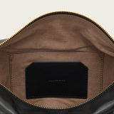 AllSaints Luna Slouchy Leather Crossbody Bag in Black