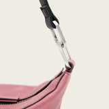 AllSaints Luna Slouchy Leather Crossbody Bag In Raspberry Pink