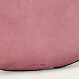 AllSaints Luna Slouchy Leather Crossbody Bag In Raspberry Pink
