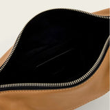 Allsaints Luna Slouchy Leather Crossbody Bag In Toffee Brown