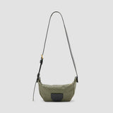 AllSaints Madea Snake Crossbody Bag In Military Green