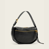 AllSaints Noemie Leather Shoulder Bag in Black